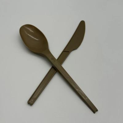 China Compostable CPLA Utensils Biodegradable Cutlery Customizable for sale