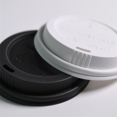 China Customization CPLA Plastic Strawless Lid ф73mm  Compostable Durable for sale