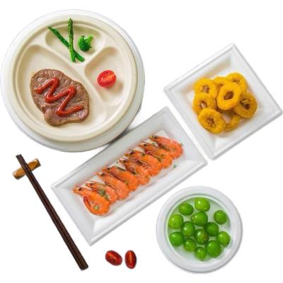 China Dishwasher Safe PLA Tableware Customizable  Biodegradable Food Container for sale