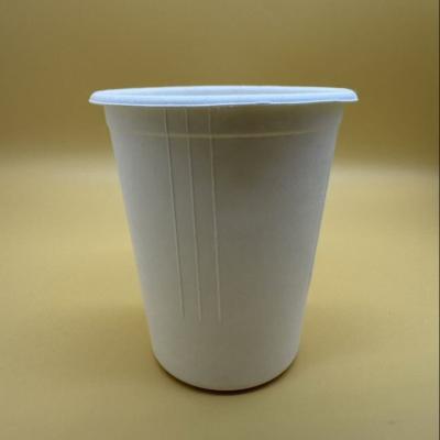 China 12oz Disposable Biodegradable Paper Plup Cup And Lids For Takeaway Coffee Milk Drinks Te koop