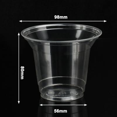 China PLA Compostable Cups Biodegradable Smoothie Beverage Cold Disposable Drink To Go Cup zu verkaufen