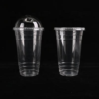 China Clear Biodegradable Plastic Cup pla 12oz 16oz 20oz 100% compostable PLA cup zu verkaufen