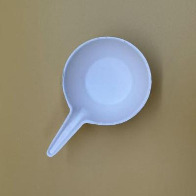 China Biologisch afbreekbaar Bagasse Pulp Paper Suikerriet Sous Container Dieppot Schotel Kruid Soja Dip Bowls Met Handvat Te koop