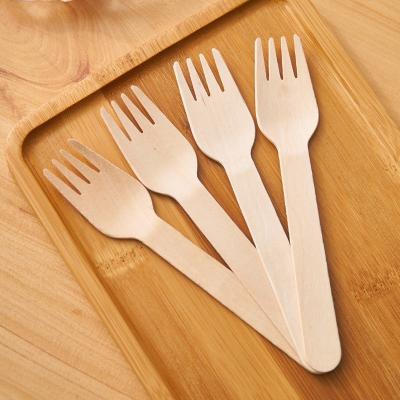 中国 Environmentally Friendly Wood Cutlery Disposable Wooden Fork  For Takeaway 販売のため