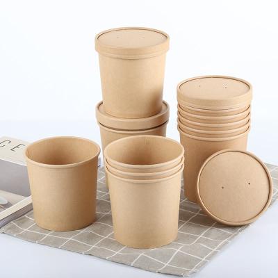 Cina 8oz 12oz 16oz 20oz 24oz 26oz 32ozEco Friendly Biodegradable Paper Bowls For Take away Industrials in vendita