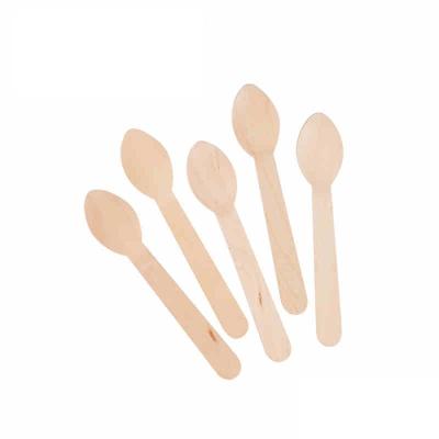 中国 Disposable Degradable Eco-Friendly Wooden Spoon For Take Out Food Custom Logo 販売のため