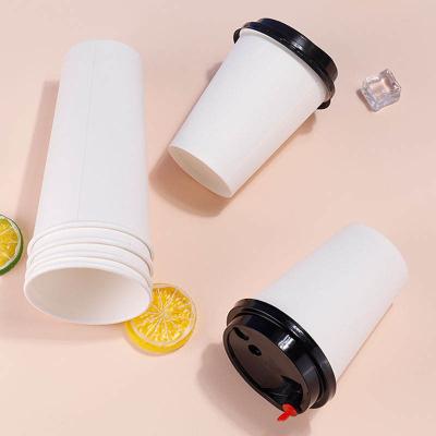 China Customized Disposable Paper Cup Coffee Cup Single-layer Corrugated Wallpaper Coffee Cup With Lid en venta