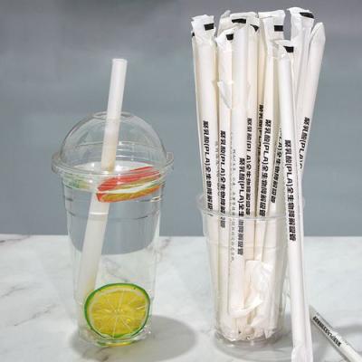 Κίνα Wholesale Individually Wrapped Biodegradable Pla Straws Boba Drinking Plastic Straw προς πώληση