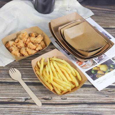 Китай Versatile Kraft Paper Boat Tray Oven,burger Holder Box продается