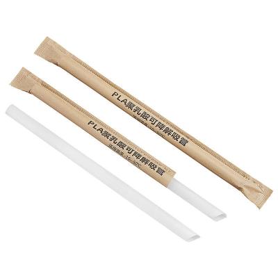 中国 PLA Bubble Tea Straw Degradable Disposable High Temperature Resistance Straw 販売のため