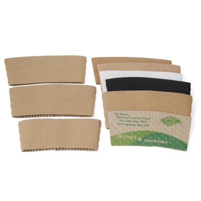 China Hot Paper Cup Sleeve,custom Paper Coffee Cup Sleeve With Logo,coffee Paper Cups for sale