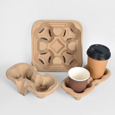 China Paper Cup Holder 2/4/1 Coffee Paper Cup Holder Take Away Carrier Coffee Paper Cup Holder for sale