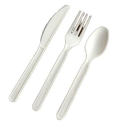 China ECO Amigable CPLA Cuchillos de maíz de almidón Cuchillo Cuchara y tenedor Compostable Cuchillos desechables en venta