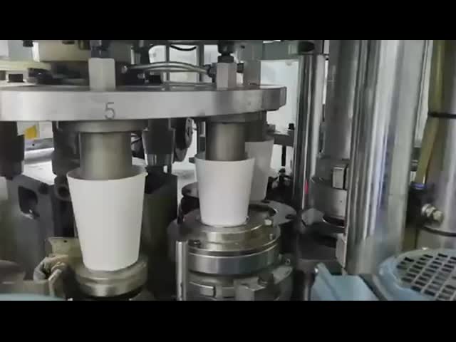 Disposable paper cup production video