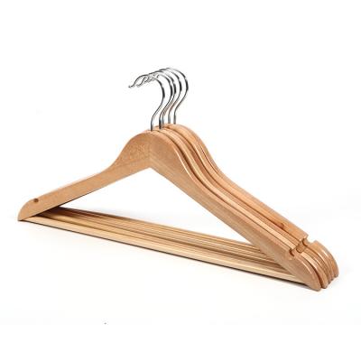 China Flat wooden hangers 2021 best selling wooden hangers cheap wooden hangers for cabinet for sale