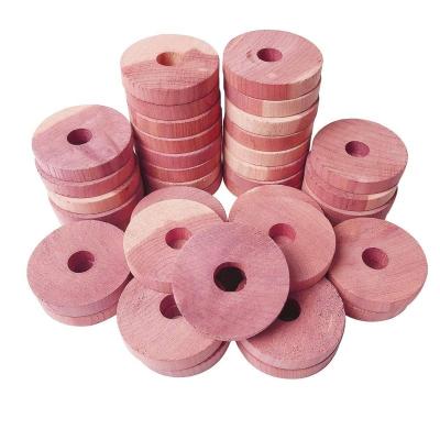 China 2021 Hot Product Stocked Cedar Ring For Closet American Red Cedar Wood Rings For Clothes for sale