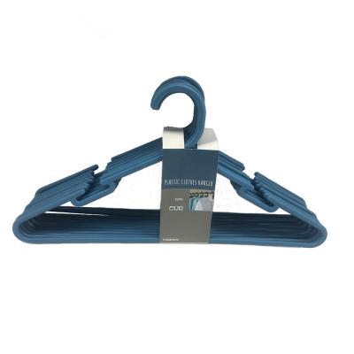 China 2021 Eco-friendly Plastic Hangers Recyle Material Slim Hangers Non Slip For Plastic Clothes Laundry Hangers for sale