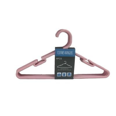 China Factory Wholesale Plastic Hangers Eco - Friendly Material Color Hangers For Clothes for sale