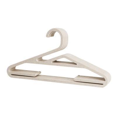 China YIKAI New Contemporary Design Plastic Clothing Notched Hangers Shirt Hangers For Laundry for sale