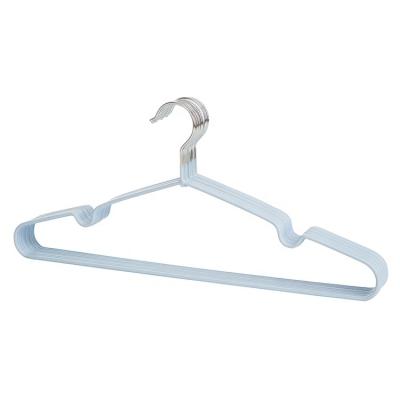 China Factory Supply Contemporary Hot Selling Products Bulk Non Slip PVC Coated Wire Hanger Lavender For Household for sale