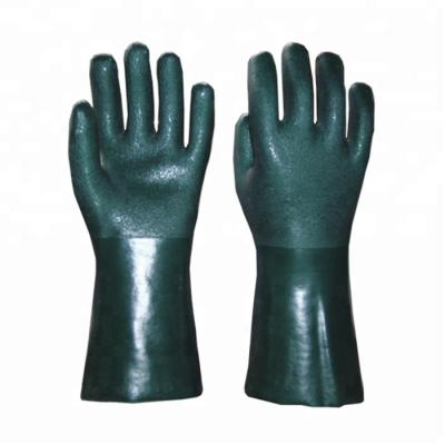 China PVC Safety Anti-Slip Green Anti-Slip Gloves for sale