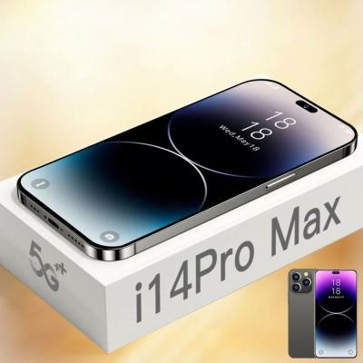 China Dual SIM Card I14 Low Price Cell Phone PRO MAX Factory Phone in 8G Current 256GB for sale