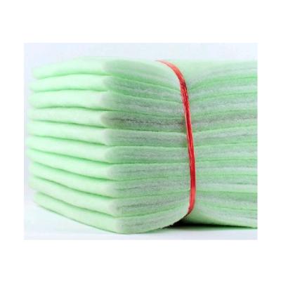 China Viable Green Fish Tank Filter Cotton High Density Aquarium Purification Filter Material for sale