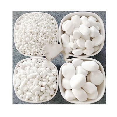 China Viable Pure White Stone Aquarium Decoration White Marble Landscaping for sale