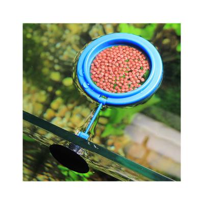 China Aquarium Automatic Feeding Dispenser Viable Fish Food Aquarium Plastic Circle Ring Fish Feeding Tools for sale