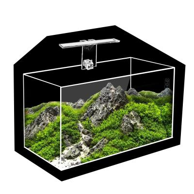 China Jingyi Ultra Viable White Glass Custom Small Fish Tank Custom Aquarium Set for sale