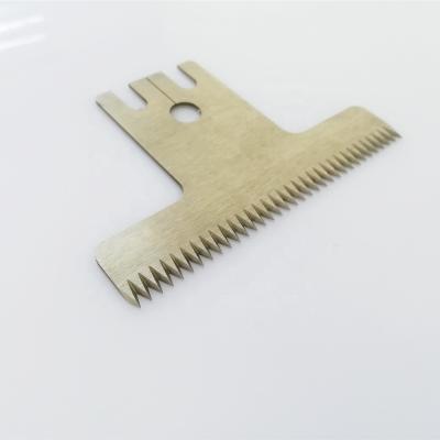 China Hotels Knives Long Straight Flat Saw Packaging Toothed Cutting Perforating Blade for sale