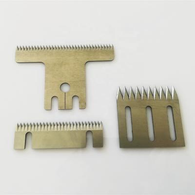 China Hotels Custom Serrated Industrial Blades Straight Packaging Machine Toothed Blade for sale