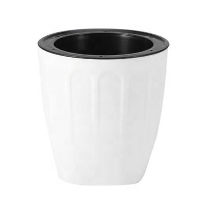 China China Supplier Flower Pots Wholesale Cheap Simple And Clean Lazy Plastic Outdoor Self Mini Watering Flower Pot Bonsai for sale