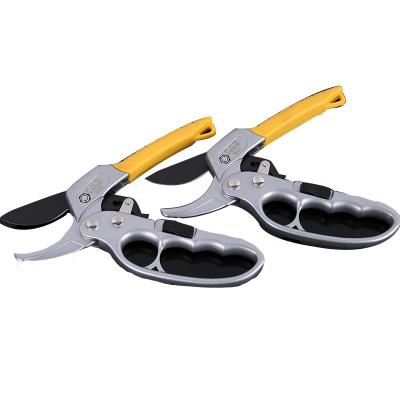 China Wholesale Anti-Slip Handle Segmented Scissors Labor-Saving Fruit Tree Branches Shears Gardening Shears for sale