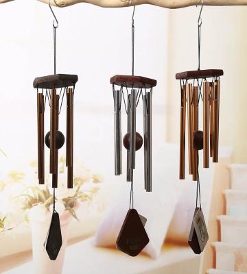 China Art Decor European Classical Metal Tube And American High-grade Aluminum Music Wind Chime Ornaments Outdoor Garden Pendant for sale