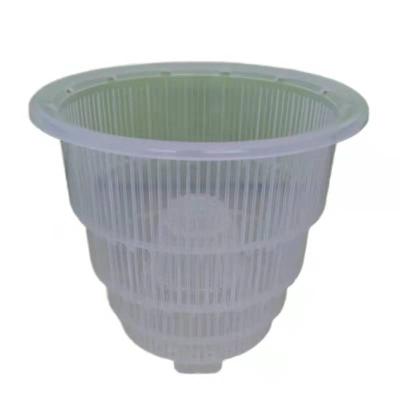 China Modern Thicken Succulent Pot Transparent Special Breathable Resin Plastic Flower Pot Orchid Flower Pot and Planter for sale