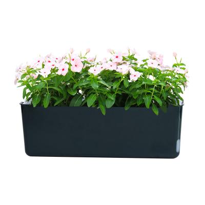 China Breathable Biodegradable Lazy Plant Pots Non-deformation Non-deformation Light Transmission Family Vegetable Hydroponic Flower Balcony Planting Large Long Box Plastic Flower Pots for sale