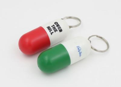 China De capsule Gevormde Houder Keychain van de Huis Plastic Pil voor Decoratie Te koop