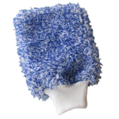 China Microfiber Car Wash Glove Mitt Microfiber Car Wash Cleaning Glove for sale