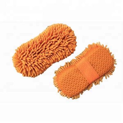 China Vehicle Sandwich Mesh Scrubbing Microfiber Sponge Car Wash for sale