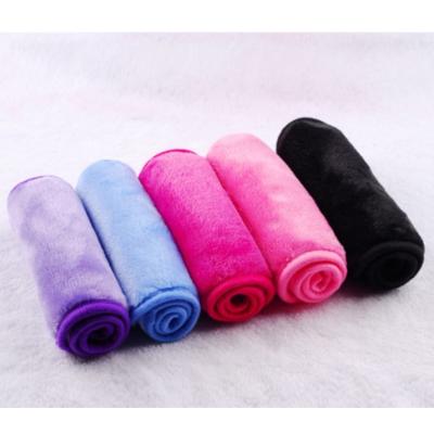 China QUICK DRY Microfiber Black Makeup Make Up Removal Makeup Remover Towel for sale