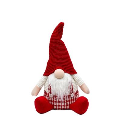 China Fabric SOTE JD1022 Christmas Ornaments Santa Gnome Xmas Decors Holiday Decorations Plush Knitted Doll Gnome for sale