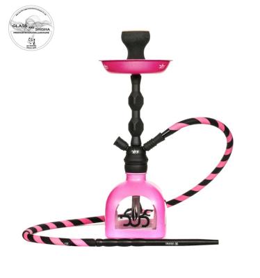 China Stainless steel glass hookah, new design hookah glass shisha hookah for sale