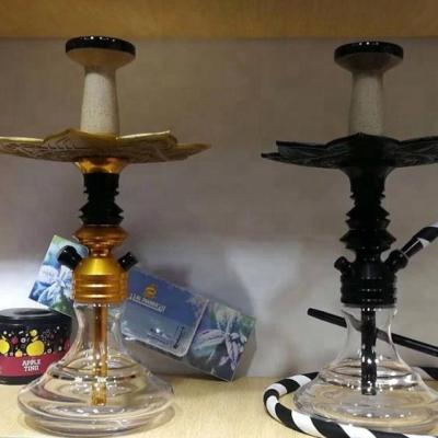 China 2018 hot selling stainless steel glass shisha/hookah for sale