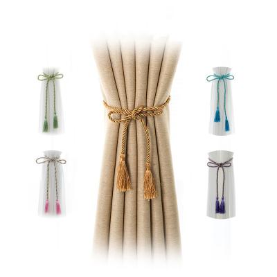 China Traditional Dacron colorful curtain tassel small binding rope 11 color spot manufacturers direct curtain binding rope accessories wholesale for sale