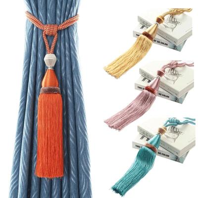 China Traditional Ins modern contracted wind new small waist curtain hanging ball curtain binding for sale