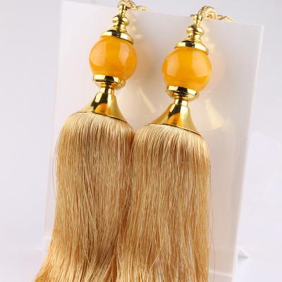 China Traditional Curtain Tieback Tassel Rope Window Drapery Holdback Tie Back Hanging Ball for sale