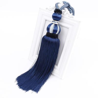 China Traditional Gold Wire Tennis Tassel Hanging Ball Curtain Strap Tie Rope Curtain Accessories Spot Wholesale for sale