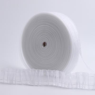 China Traditional curtain tape Factory direct sale 5cm wide nylon drawstring curtain belt for sale