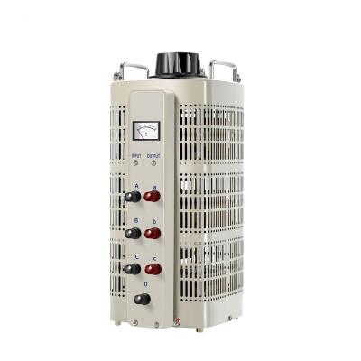 China SVC TSGC2-20KVA 380V to 220v 20KW Three Phase Adjustable Manual Voltage Regulator Variac Transformer for sale